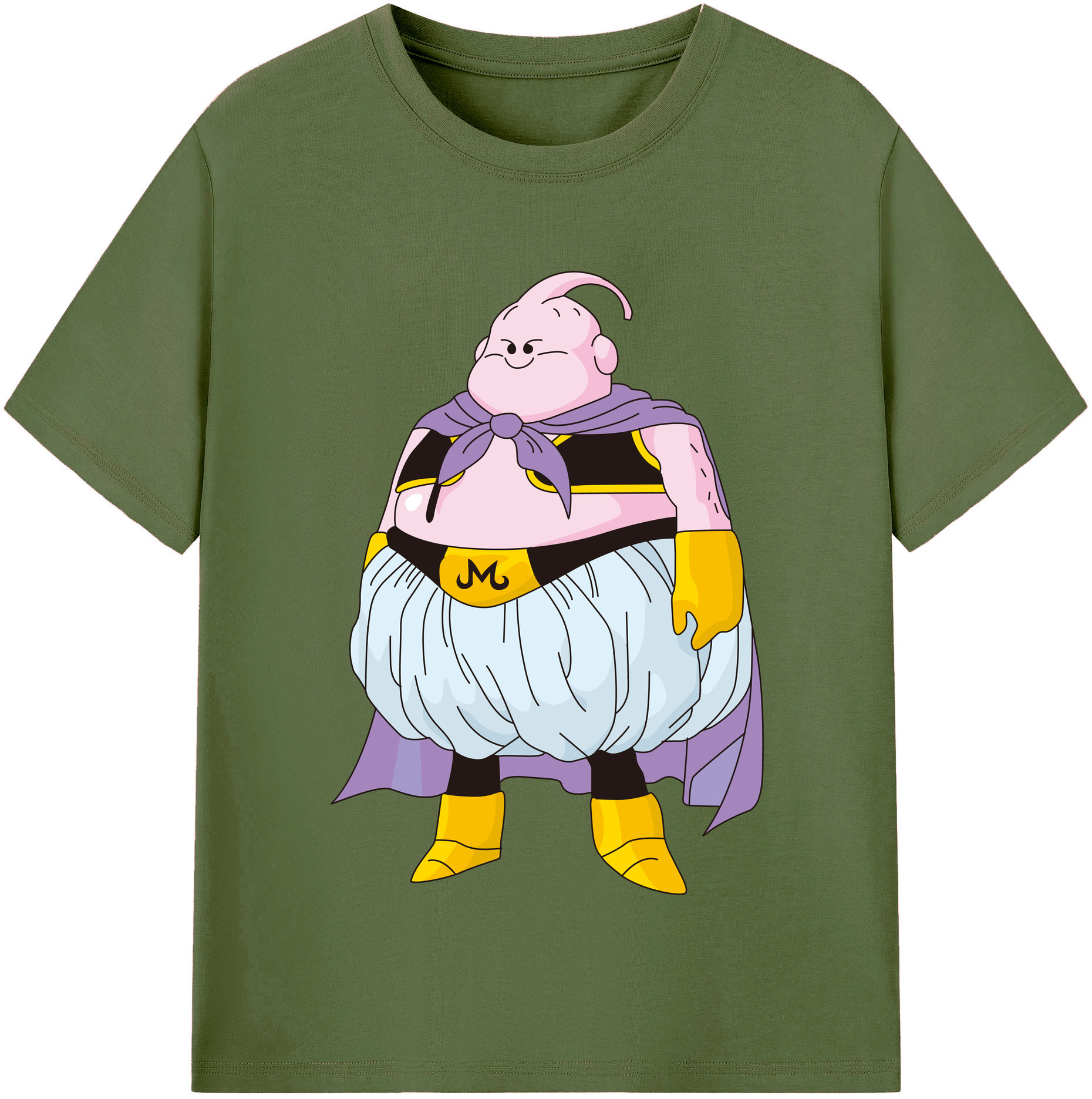 （画像用） ドラゴンボール 魔人ブウ DRAGON BALL Majin Buu 綿100％半袖Tシャツ（フロントプリント）
